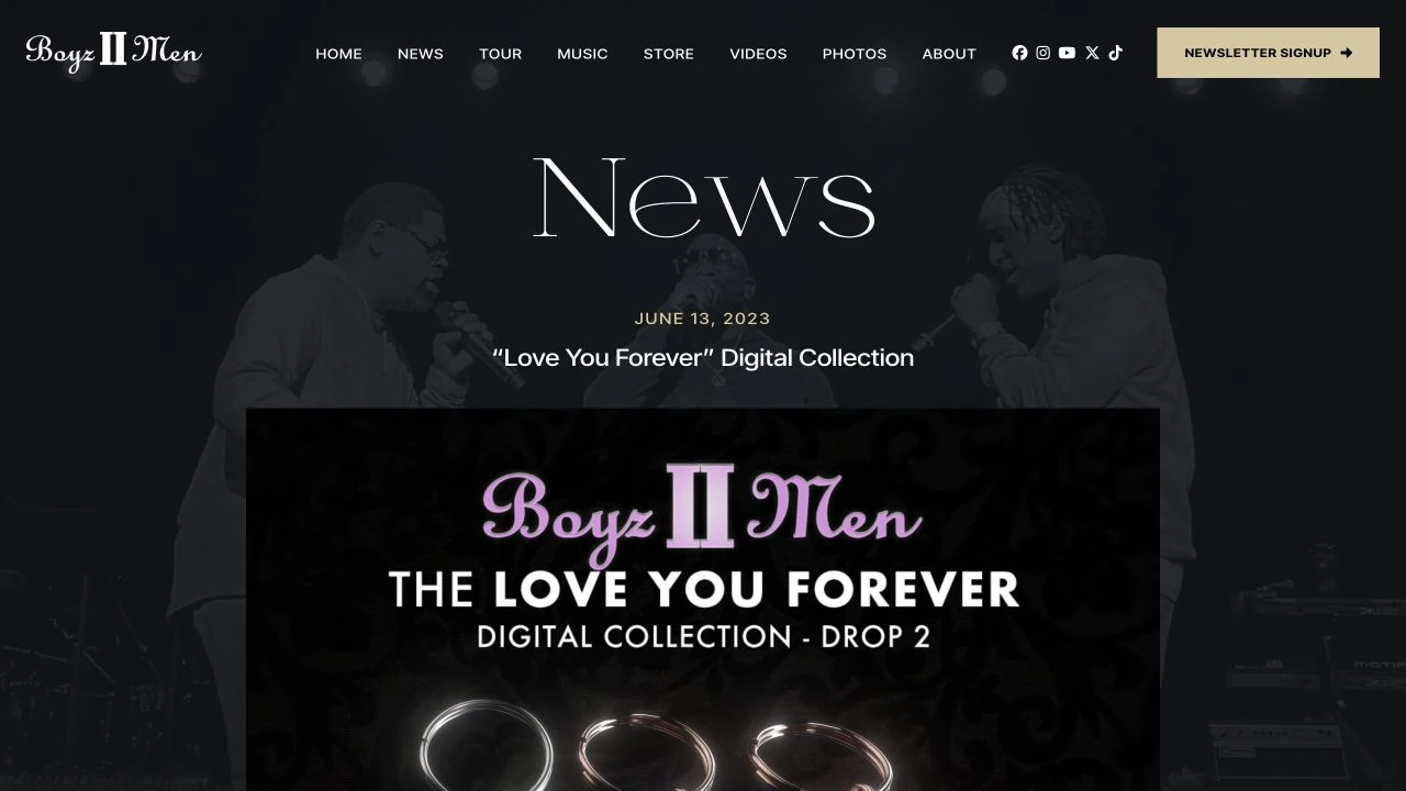 Boyz II Men official collection announcement